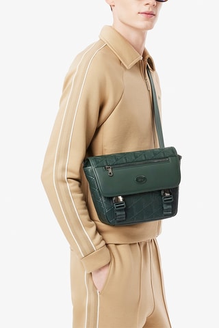 Sac bandoulière en cuir - Vert foncé
