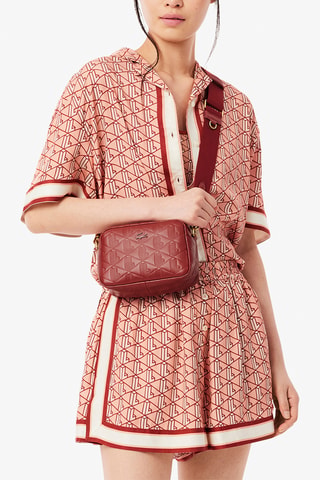 Sac bandoulière en cuir Maheki - Bordeaux