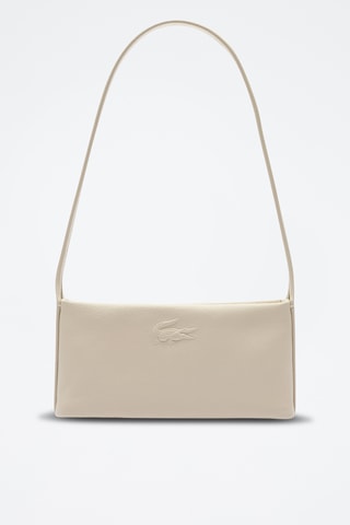 Sac porté épaule en cuir City Court - Ecru