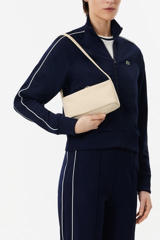 Sac porté épaule en cuir City Court - Ecru