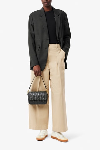 Sac bandoulière en cuir Maheki - Noir