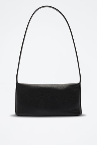 Sac porté épaule en cuir City Court - Noir