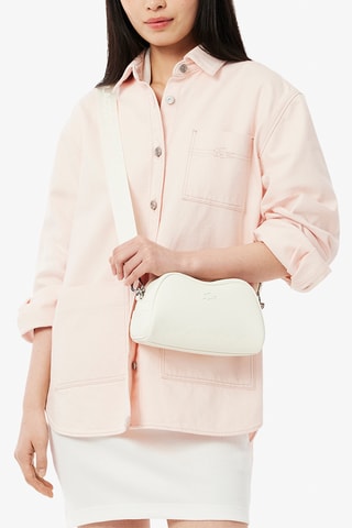 Sac bandoulière en cuir Lora - Blanc