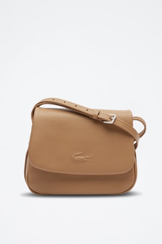 Sac bandoulière en cuir City Court - Beige