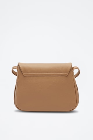 Sac bandoulière en cuir City Court - Beige