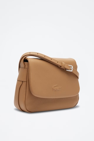 Sac bandoulière en cuir City Court - Beige