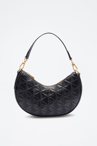 Sac porté épaule en cuir Maheki - Noir