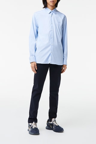 Chemise slim fit - Blanc et bleu clair