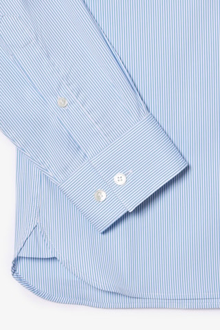 Chemise slim fit - Blanc et bleu clair