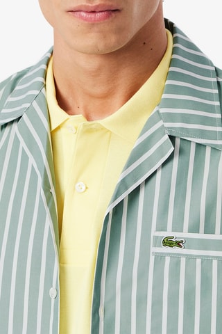 Chemise relaxed fit - Vert d’eau et blanc