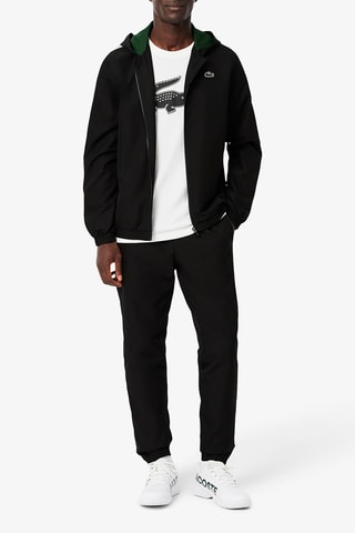 Veste à capuche et pantalon de survêtement de tennis regular fit - Noir