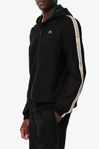 Veste à capuche et pantalon de survêtement de tennis regular fit - Noir
