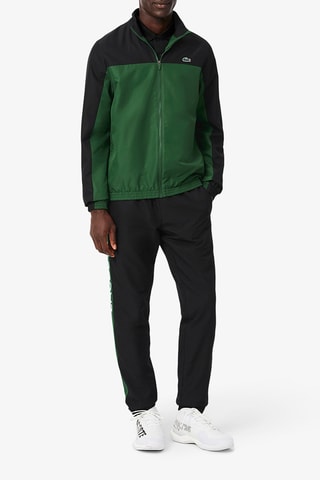 Veste et pantalon regular fit de tennis - Vert émeraude et noir