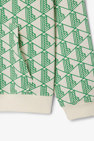 Sweat à capuche classic fit - Ecru et vert clair