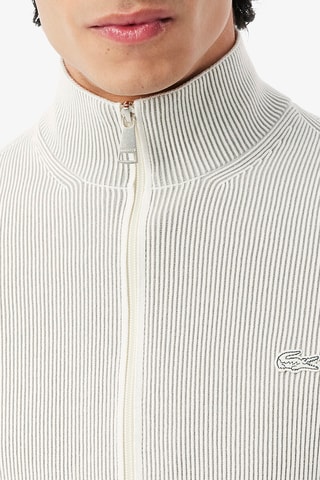 Gilet - Ecru et gris foncé chiné