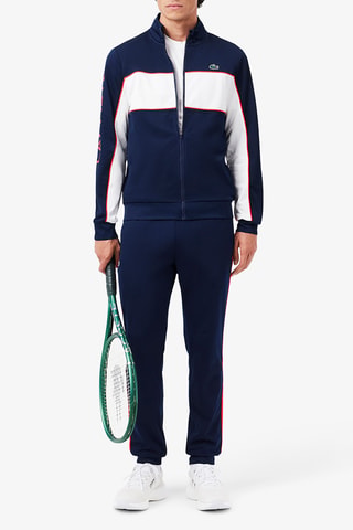 Veste classic fit de tennis - Bleu marine et blanc