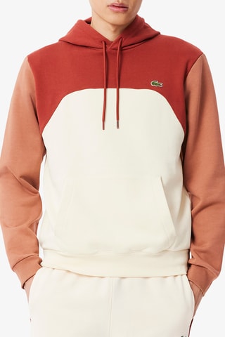 Sweat à capuche classic fit - Rouge et blanc