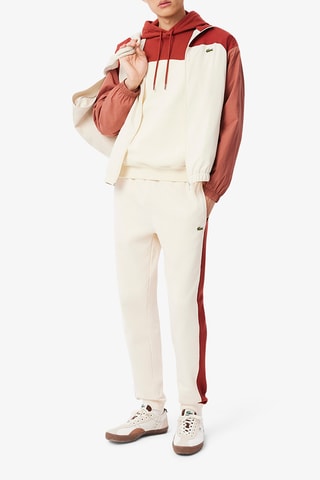 Sweat à capuche classic fit - Rouge et blanc