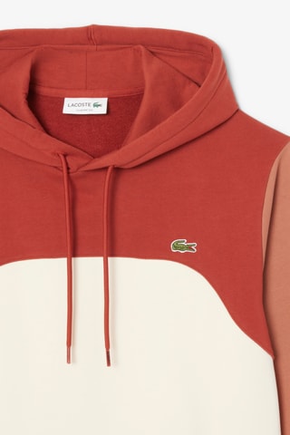 Sweat à capuche classic fit - Rouge et blanc