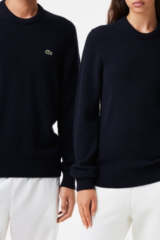 Pull en cachemire et laine - Bleu marine