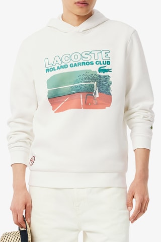 Sweat à capuche Roland-Garros - Ecru