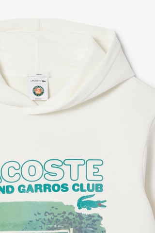 Sweat à capuche Roland-Garros - Ecru