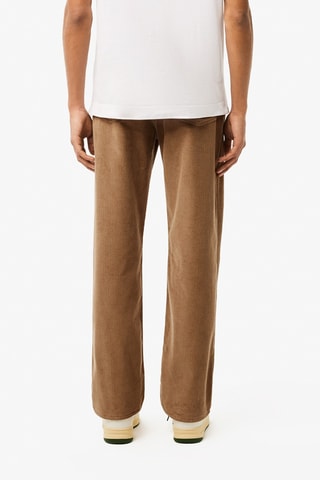Pantalon en velours straight fit - Marron