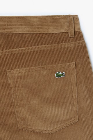 Pantalon en velours straight fit - Marron