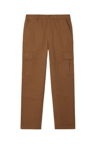 Pantalon cargo straight fit - Marron