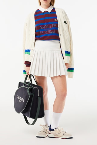Polo relaxed - Bordeaux et bleu cobalt
