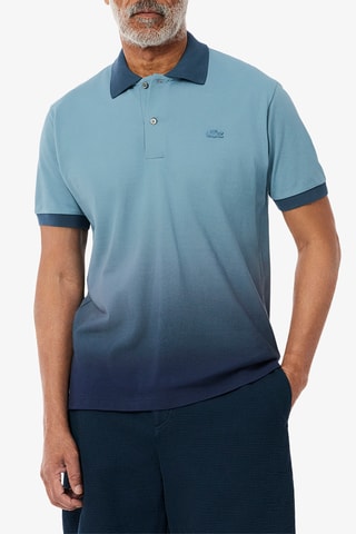 Polo dip and dye classic fit - Ciel