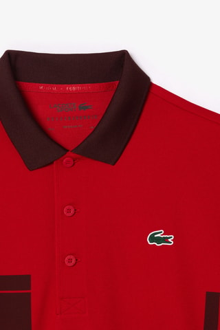 Polo Lacoste Tennis x Novak Djokovic regular fit - Rouge