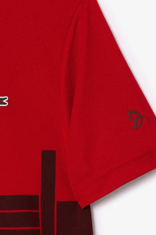 Polo Lacoste Tennis x Novak Djokovic regular fit - Rouge