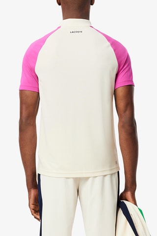 Polo slim fit de tennis - Ecru