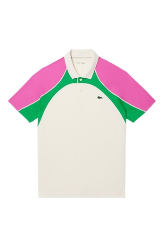 Polo slim fit de tennis - Ecru