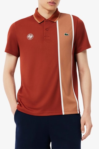 Polo Roland Garros Paris regular fit - Rouge brique