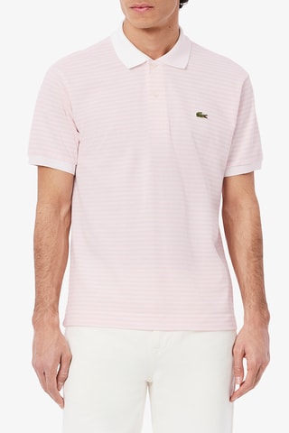 Polo classic fit - Blanc et rose