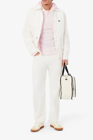 Polo classic fit - Blanc et rose