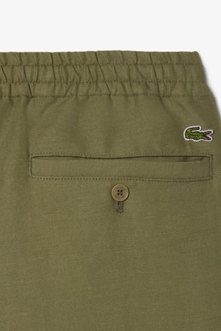 Short en lin regular fit - Kaki