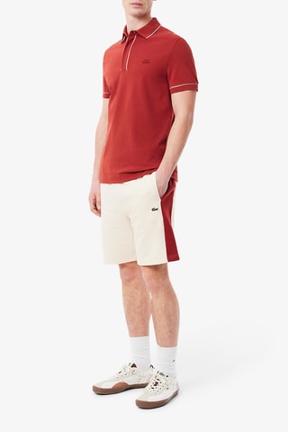 Short regular fit - Blanc et rouge