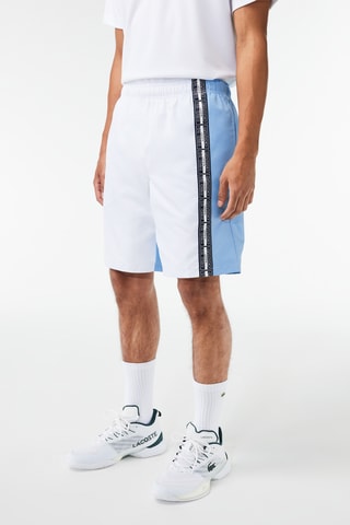 Short de tennis regular fit - Blanc et bleu