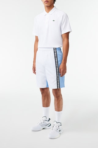 Short de tennis regular fit - Blanc et bleu