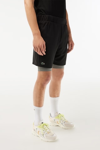 Short 2-en-1 - Noir et gris chiné