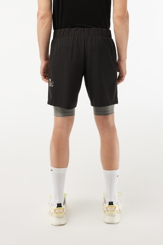 Short 2-en-1 - Noir et gris chiné