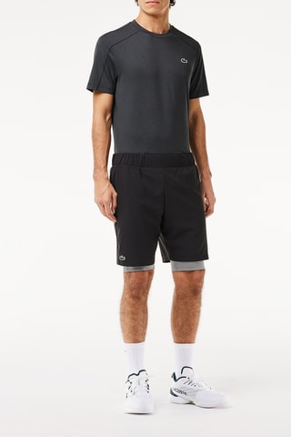 Short 2-en-1 - Noir et gris chiné