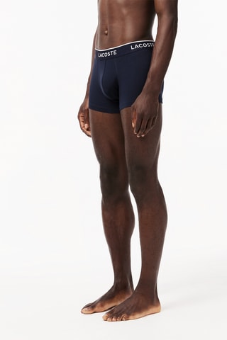 3 boxers - Bleu marine et marron