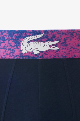 3 boxers Roland-Garros - Bleu marine et fuchsia