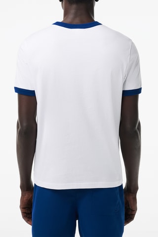 T-shirt regular fit - Blanc et bleu marine
