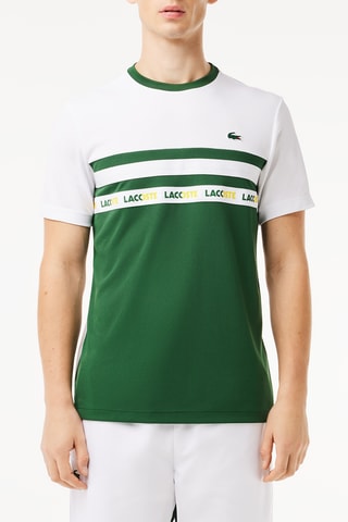 T-shirt de tennis regular fit - Blanc et vert