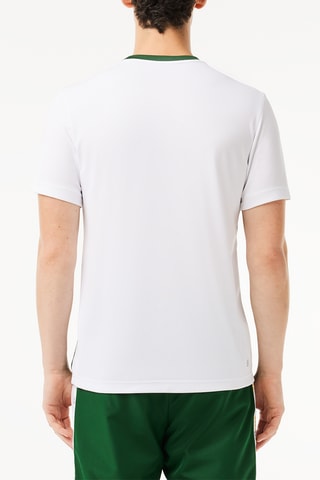 T-shirt de tennis regular fit - Blanc et vert